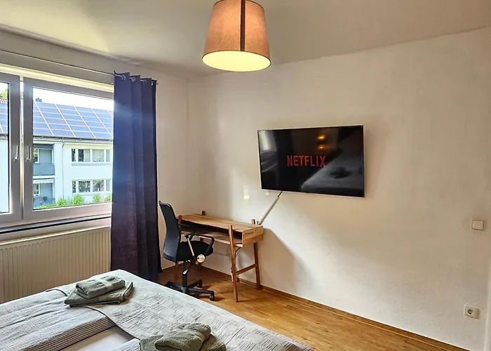 Ecocube 143 - Balkon, 3zimmer, Waschmaschine, Backofen, Badewanne, 5p * Meppen